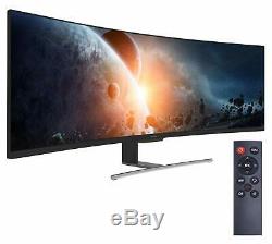 Open Box VIOTEK SUW49C 49-Inch Super Ultrawide 329 Curved Monitor with Speakers
