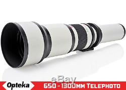 Opteka 650-2600mm Super Zoom Lens for Canon 60D 70D T7i T6i T6 T5i T5 T4i T3i T3