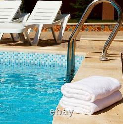 Pack 6 Cotton Bath Towels 22x44 Inch Super Absorbent For Pool Spa Utopia Towels