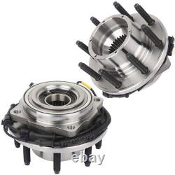 Pair Moog Front Wheel Bearing & Hub For F250 F350 Super Duty 2014 2015 2016