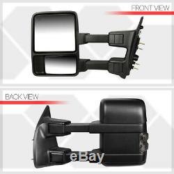 Pair Power+Heated LED Signal Towing Side Mirror for 99-07 Ford F250 Super Duty