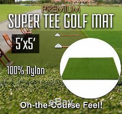 Premium Super Tee Golf Mat 5 feet x 5 feet
