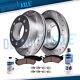 Rear Drilled Slotted Rotors + Brake Pad Ford F-250 F-350 Super Duty Sd Excursion