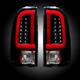 Recon 264293bk Set Of 2 Smoked Led Tail Lights For Ford F-250/f-350 Super Duty