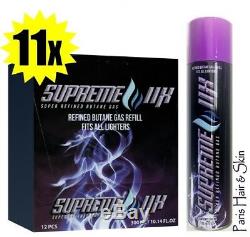 SUPREME 11X 1 can Butane Super Refined 5 Nozzles 300 ML similar to POWER 5X