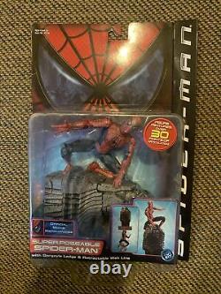 Spider-Man Movie (2002) Super Poseable Action Figure ToyBiz Tobey Maguire MIB