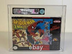 Spider-Man and X-Men Arcade's Revenge Super Nintendo SNES VGA Graded 80 Sealed