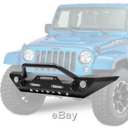 Steel Front Bumper with Winch Plate 2 Stage Finish for Jeep Wrangler JK 07-18