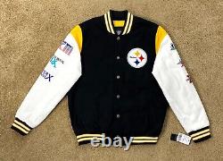 Steelers Jacket Pittsburgh 6 Time SUPER BOWL CHAMPIONSHIP Cotton S M L XL 2X