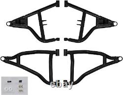 SuperATV 1.5 Heavy Duty A-Arms for 2015-16 Polaris RZR S 900 / RZR 4 900 Black