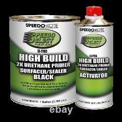 Super Fill High Build 2K Urethane Primer BLACK Gallon Kit, SS-2790B/SS-2790A