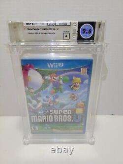 Super Mario Bros U Wii U Nintendo Sealed WATA Grade 9.6 A Game NEW