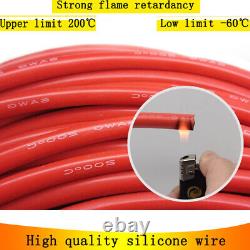 Super Soft Silicone Cable 1meter20meters 416AWG Solar Battery Inverter Wire