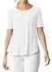 Sympli White Go To Classic T-shirt Relax Short Sleeve Blouse Top Apparel 8 New