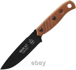 TOPS Baja 4.5 Reserve Edition Fixed Knife 4.88 1095 Steel Blade Micarta Handle