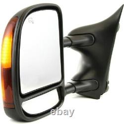 Tow Mirror For 2002 2005 2007 Ford F-250 Super Duty Driver Side Power Heated