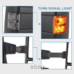 Tow Mirrors Turn Signal Power Heated for 1999-2007 Ford F250 F350 F550 SuperDuty
