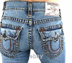 True Religion $229 Men's Rocco Relaxed Skinny Super T Jeans 33 Inseam 105266