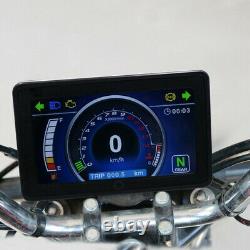Universal 12V Motorcycle Full LCD Display Instrument Speedometer Odometer