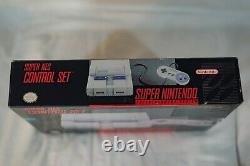 VERY NICE cib SNES matching serial # Super Nintendo Control Set console complete