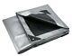Whiteduck Super Heavy Duty Poly Tarp 16 Mil Thick Cover Waterproof- Silver Black