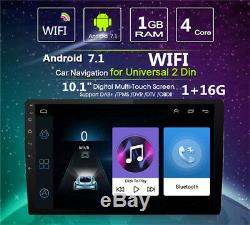 10.1 Android 7.1 Bluetooth Stéréo Radio 2din Voiture Mp5 Wifi Gps