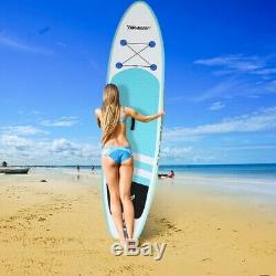 10' Gonflable Super Stand Up Paddle Board Surfboard Réglable Fin Paddle Plage