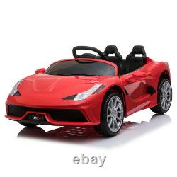 12v Luxury Kids Ride Sur Super Sports Car Batterie Électrique Télécommande Rouge