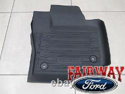 17 À Travers 21 Super Duty Oem Ford Tray Style Molded Floor Mat Set 3pc Extended/crew