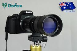 420-800mm F/8.3 16 Super Telephoto Zoom Camera Lens Pour Nikon Canon +t Mount