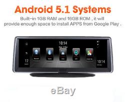7,84 Tactile 4g Adas Android 5.1 Enregistreur De Caméra De Voiture Gps Nav Wifi Bluetooth Dvr
