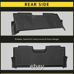 All Weather Floor Mats Liners Pour 17-21 Ford F-250 F350 F450 Super Duty Crew Cab