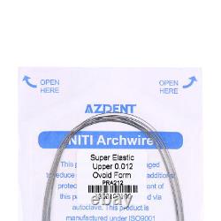 Arcs dentaires orthodontiques ronds AZDENT en fil de NiTi pour arc de support de l'arcade dentaire.