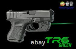 Armalaser Tr6g Glock 26, 27 & 33 Super-bright Green Laser Avec Activation Grip