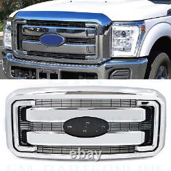 Assemblage de la grille pour F250/F350/F450/F550 Super Duty Chrome Grill OEM de 2011-2016