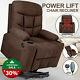 Auto Electric Power Lift Massage Chaise Inclinable Heat Vibration Usb Control Wheel