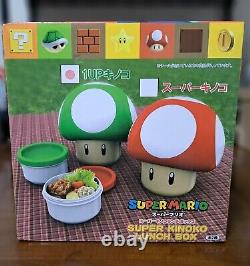 Boîte à lunch (bento) Super Mario Brothers Mushroom Kinoko toute neuve.