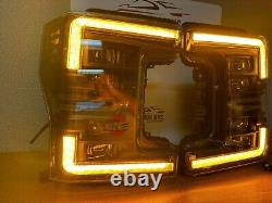 Boîte ouverte Morimoto Ford Super Duty (17-19) Phares à LED Xb Amber Drl (gen 2)