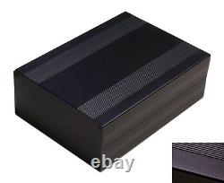 Boîtier D’enceinte Black Aluminum Project Box Electronic Diy 203x144x68mm Big