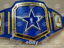 Ceinture de championnat NFL Dallas Cowboys taille adulte en laiton de 2mm