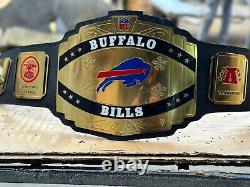 Ceinture de championnat de réplique de Super Bowls des Buffalo Bills taille adulte en laiton de 2 mm