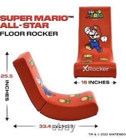 Chaise de jeu Super Mario Spotlight Floor X Rocker nouvelle.