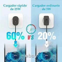 Chargeur mural rapide de type USB-C 25 W + câble de 6 pieds pour Samsung Galaxy S20 S21 5G lot US