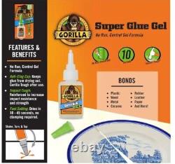 Colle Gorilla Gel Transparente Bouteille de Super Glue 15 Grammes! Avec livraison rapide gratuite aux États-Unis