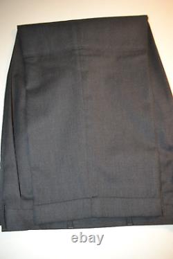 Costume en laine Super 100 de couleur charbon pour homme Roberto Villini, taille 46R, taille de pantalon 40x28