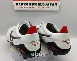 Crampons de soccer Mizuno MORELIA NEO 4 JAPAN Super White Pearl/Black P1GA2330 09 NEW