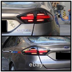 Feux arrière LED pour Ford Fusion Mondeo 2013-2016 Style Porsche fumé foncé 4 pièces