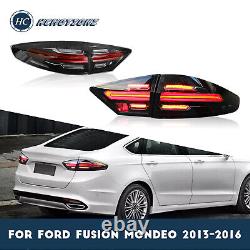 Feux arrière LED pour Ford Fusion Mondeo 2013-2016 Style Porsche fumé foncé 4 pièces