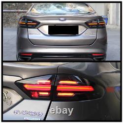 Feux arrière LED pour Ford Fusion Mondeo 2013-2016 Style Porsche fumé foncé 4 pièces