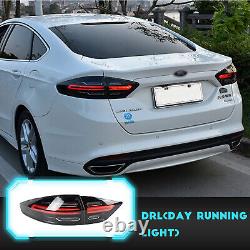 Feux arrière LED pour Ford Fusion Mondeo 2013-2016 Style Porsche fumé foncé 4 pièces